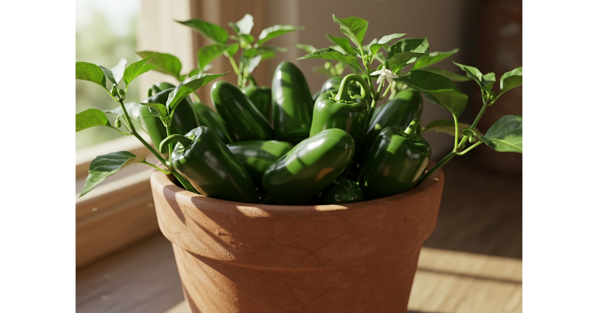 Fruiting and Harvesting jalapeño peppers